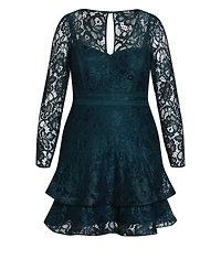 City Chic Plus Lace Lover Dress