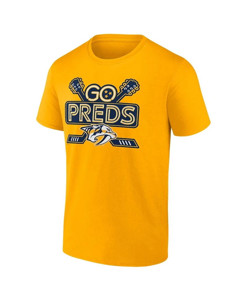 Men's Fanatics Gold Nashville Predators Local T-shirt