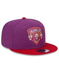 Men's New Era Purple Orlando City Sc Jersey Hook 9FIFTY Snapback Hat