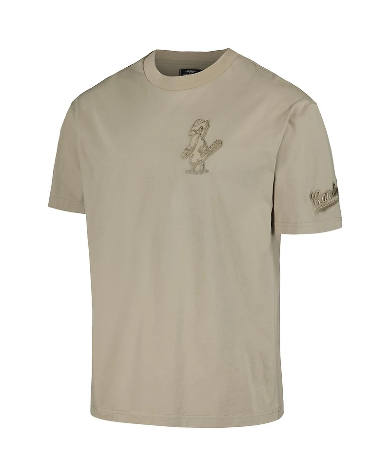 Men's Pro Standard Tan St. Louis Cardinals Neutral Drop Shoulder T-shirt