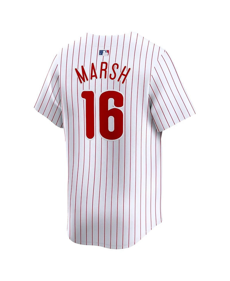 Men's Nike Brandon Marsh White Philadelphia Phillies Home limited Player Jersey
