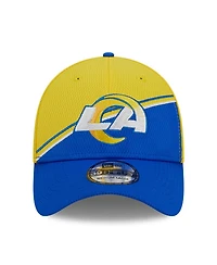 Men's New Era Gold, Royal Los Angeles Rams 2023 Sideline 39THIRTY Flex Hat