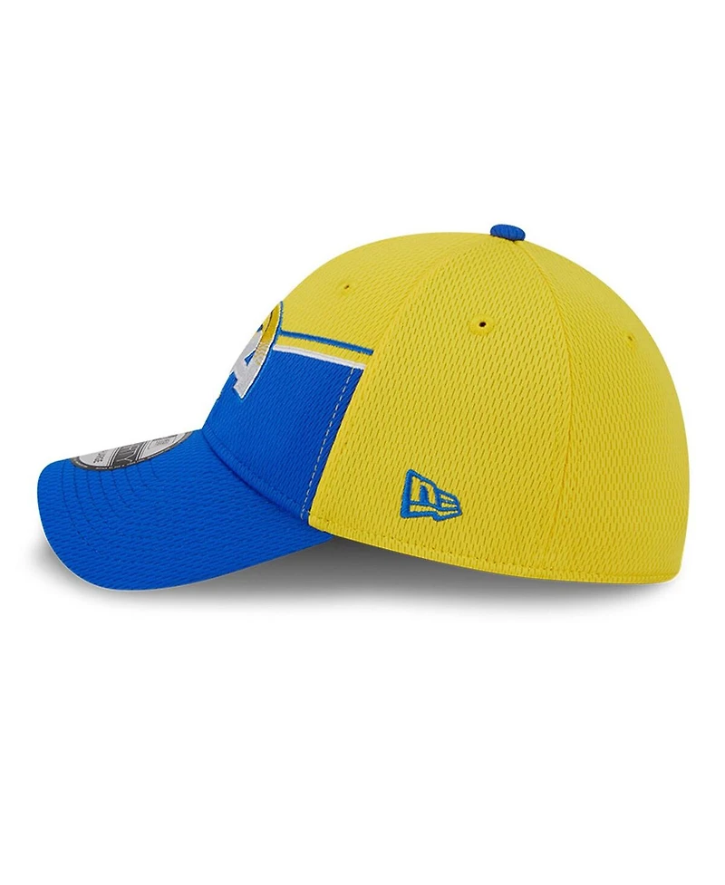 Men's New Era Gold, Royal Los Angeles Rams 2023 Sideline 39THIRTY Flex Hat