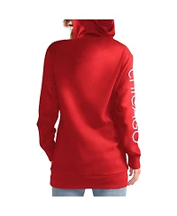 Women's G-iii 4Her by Carl Banks Red Chicago Blackhawks Overtime Pullover Hoodie