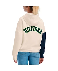 Women's Tommy Hilfiger Cream, Navy Seattle Seahawks Harriet Pullover Hoodie