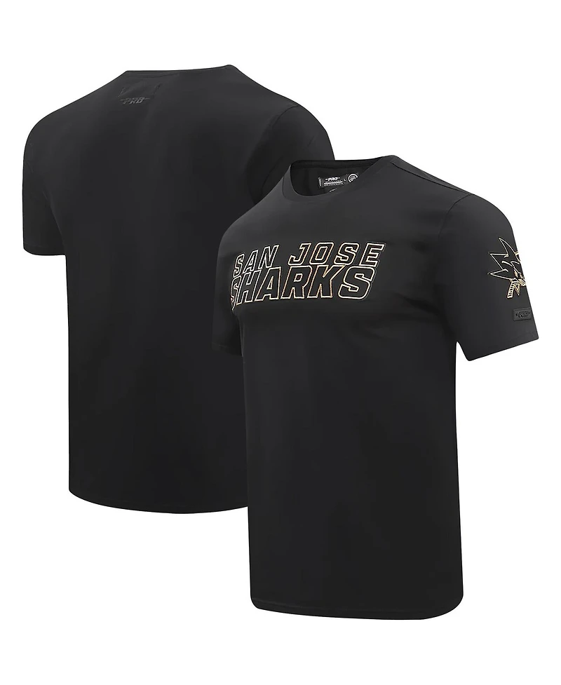Men's Pro Standard Black San Jose Sharks Wordmark T-shirt