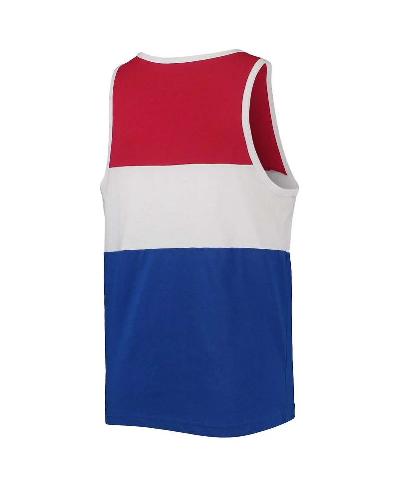 Big Boys and Girls Mitchell & Ness Royal, Red Philadelphia 76ers Hardwood Classics Special Script Tank Top