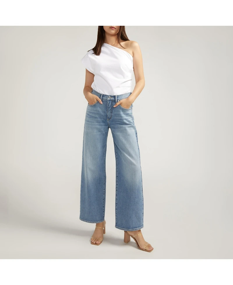 Silver Jeans Co. The Slouchy Straight Mid Rise Jeans