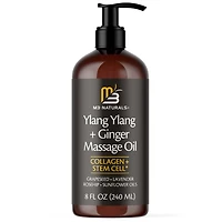 M3 Naturals - Ylang Ylang and Ginger Massage Lotion Infused with Collagen Stem Cell and Natural Essential Oils