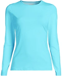 Lands' End Plus Long Sleeve Relaxed Upf 50 Rash Guard