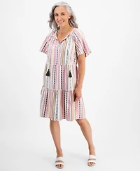 Style & Co Petite Tiered Dress, Created for Macy's