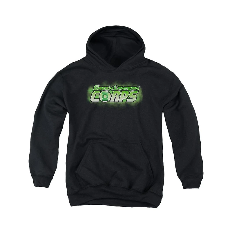 Green Lantern Youth Gl Corps Title Pull Over Hoodie / Hooded Sweatshirt