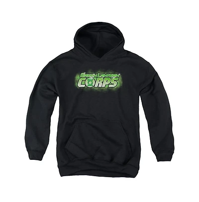 Green Lantern Youth Gl Corps Title Pull Over Hoodie / Hooded Sweatshirt