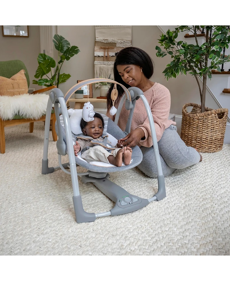 Boutique Collection Swing 'n Go Portable Swing - Bella Teddy