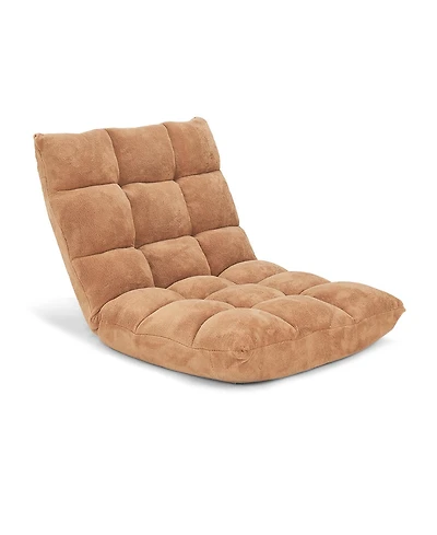 Slickblue Adjustable 14-Position Cushioned Floor Chair - Comfortable and Versatile Seating