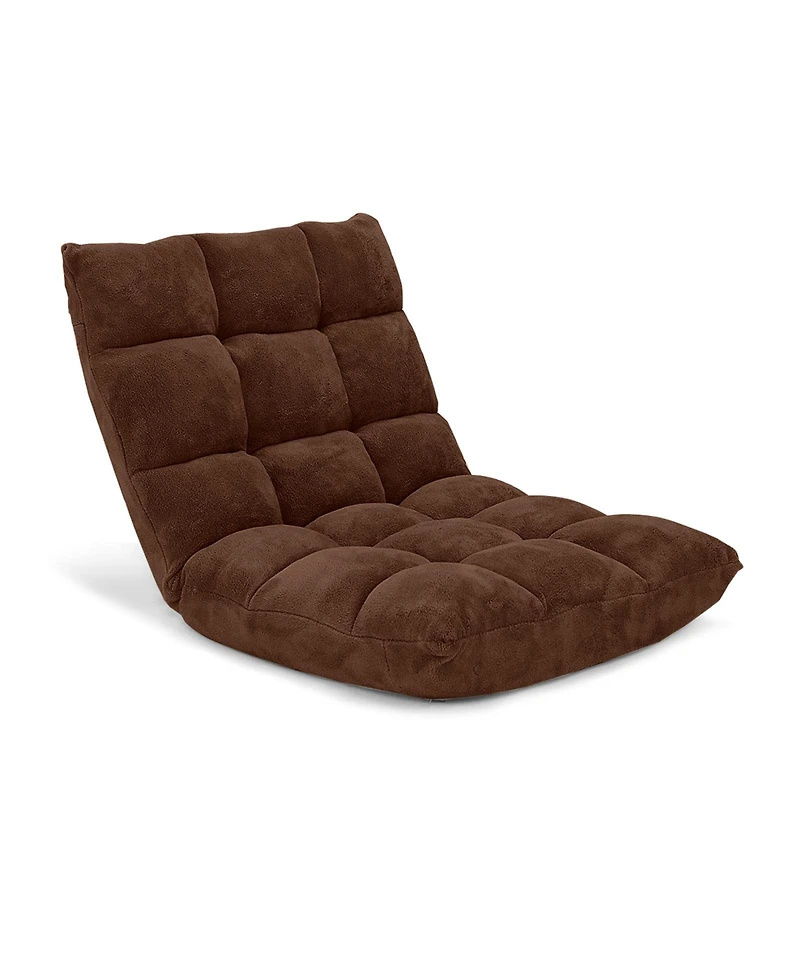 Slickblue Adjustable 14-Position Cushioned Floor Chair - Comfortable and Versatile Seating