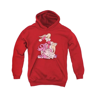 Looney Tunes Youth Lola Present Pull Over Hoodie / Hooded Sweatshirt