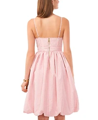 1.state Women's Gingham Bubble Hem Dress