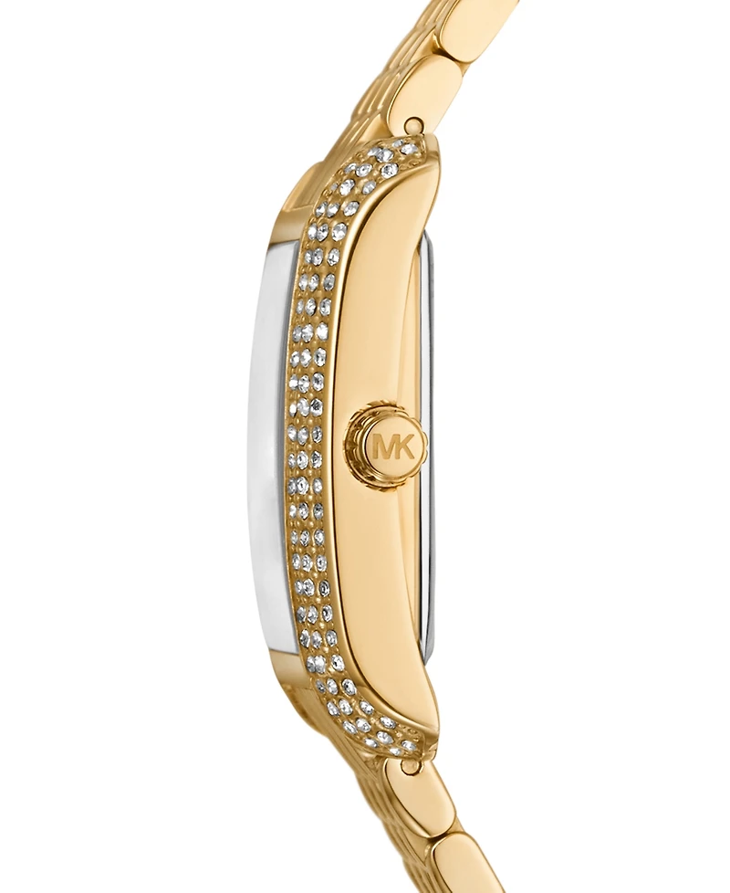 Michael Kors Women's Emery Three-Hand Gold-Tone Stainless Steel Watch 27mm x 33mm
