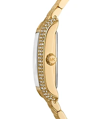 Michael Kors Women's Emery Three-Hand Gold-Tone Stainless Steel Watch 27mm x 33mm
