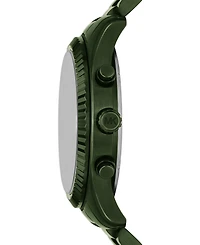 Michael Kors Men's Lexington Chronograph Olive Stainless Steel Watch 44mm