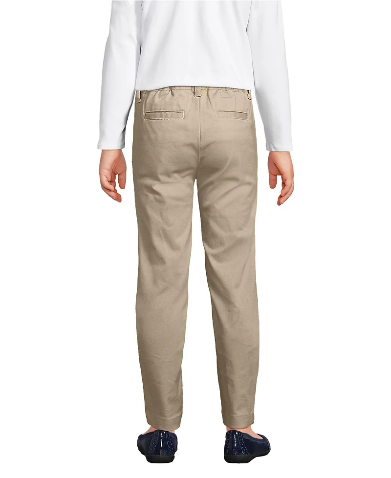 Lands' End Little Girls Slim Fit Stretch Chino Pants