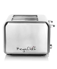 MegaChef 4 Slice Stainless Steel Toaster