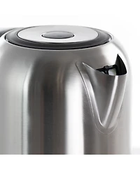 MegaChef 1.7Liter Stainless Steel Electric Tea Kettle with 5 Preset Temperature