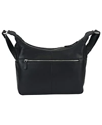 Mancini Pebble June Leather Crossbody Handbag