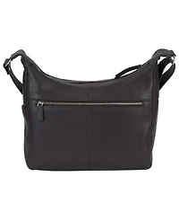 Mancini Pebble June Leather Crossbody Handbag