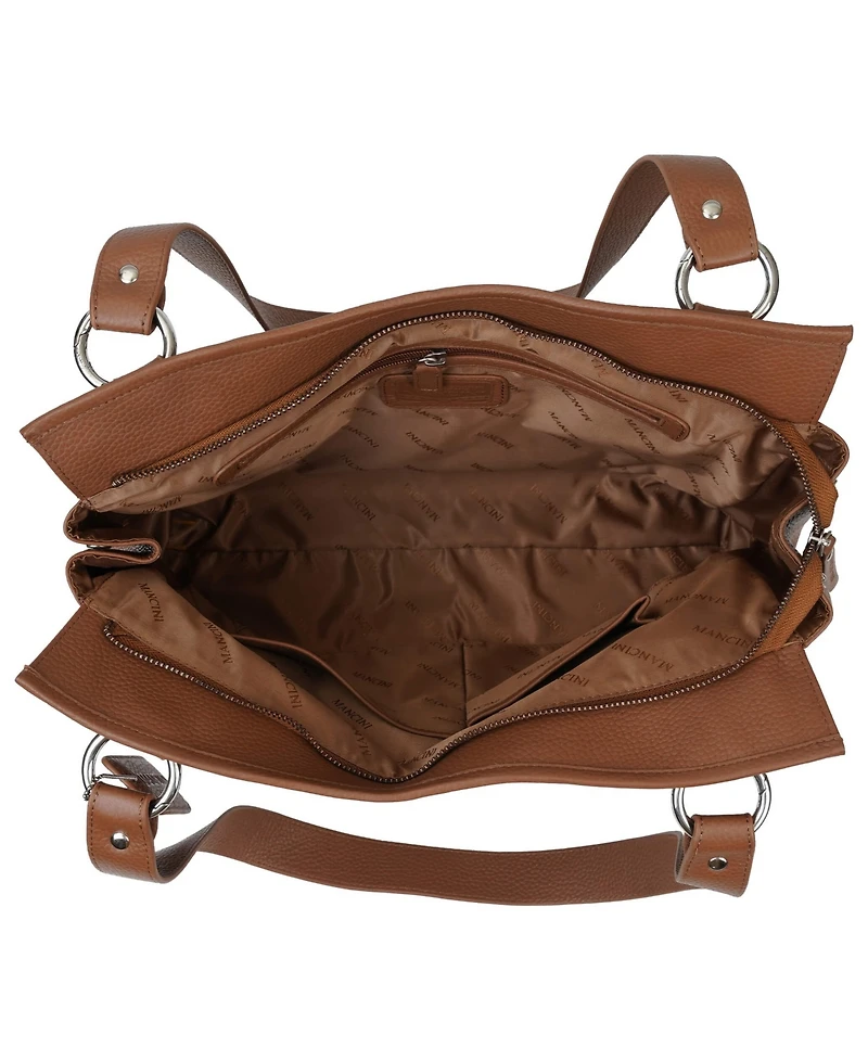Mancini Pebble Kelsea Leather Shoulder Bag