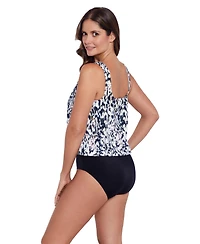 ShapeSolver by Mimi Flamingo Women's Mastectomy Blouson One-Piece Swimsuit