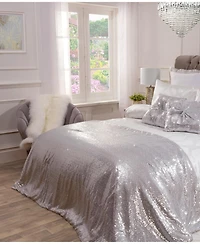 By Caprice Home Hollywood Sequined Quilted Bedspread 90 inch