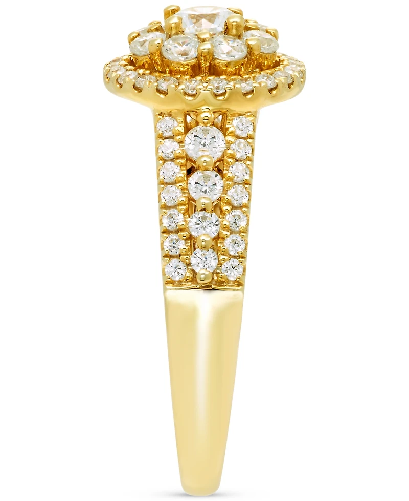 Diamond Double Halo Engagement Ring (1 ct. t.w.) in 14k Gold