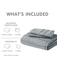 510 Design Porter Washed Pleated -Pc. Duvet Cover Set