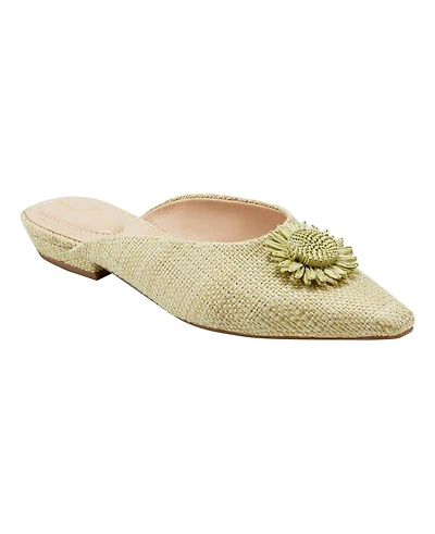 Bandolino Women's Shay Sunflower Detail Flat Dress Mules