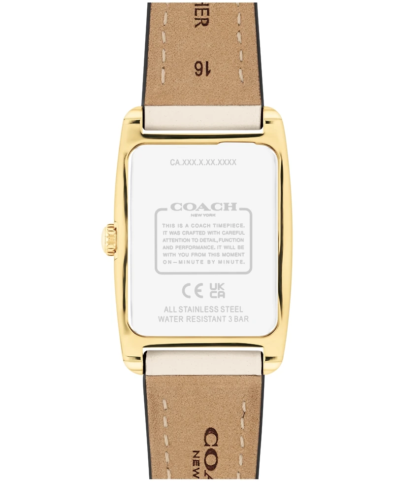 Coach Women's Reese Chalk Leather Watch 24mm