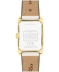 Coach Women's Reese Chalk Leather Watch 24mm