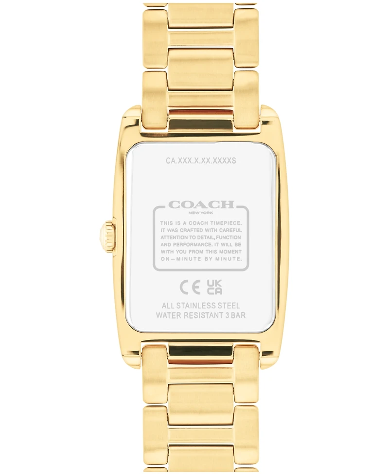 Coach Women's Reese Gold-Tone Stainless Steel Crystal Watch 24mm