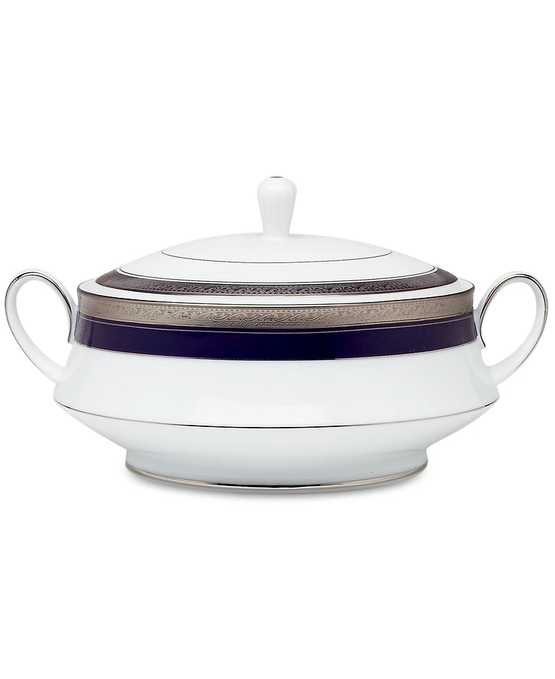 Noritake Crestwood Cobalt Platinum Covered Vegetable