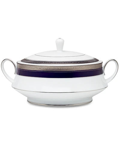 Noritake Crestwood Cobalt Platinum Covered Vegetable