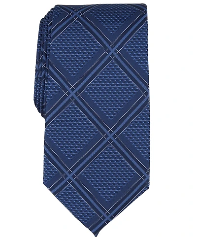 Perry Ellis Men's Bannos Large Grid Tie