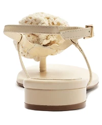 Arezzo Women's Isla Flower Flat Sandals