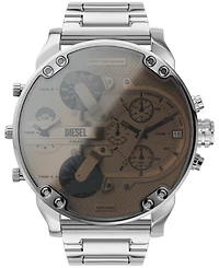 Diesel Men's Mr. Daddy 2.0 Chronograph Silver-Tone Stainless Steel Watch 57mm