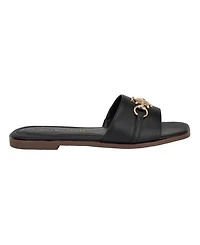 Tommy Hilfiger Women's Pipper Logo Flat Slide Sandals