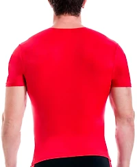 Instaslim Men's Compression Activewear Short Sleeve V-Neck T-shirt