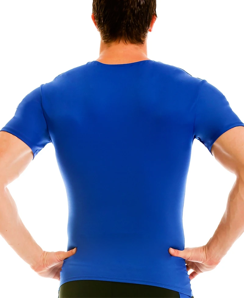 Instaslim Men's Compression Activewear Short Sleeve Crewneck T-shirt