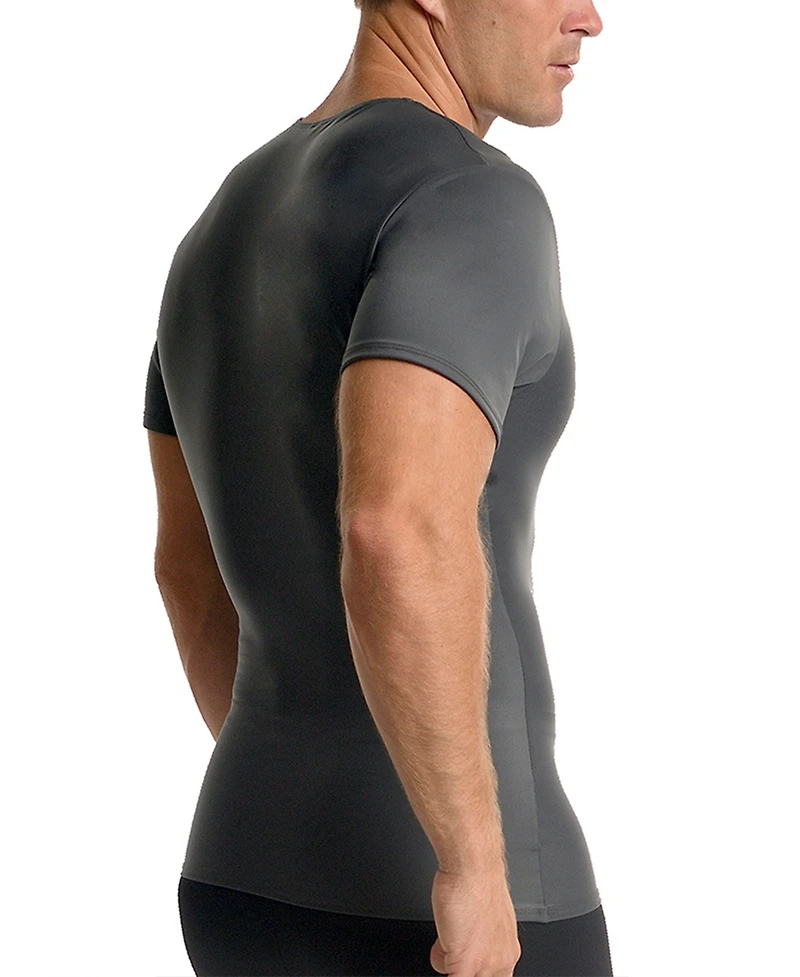 Instaslim Men's Compression Activewear Short Sleeve Crewneck T-shirt