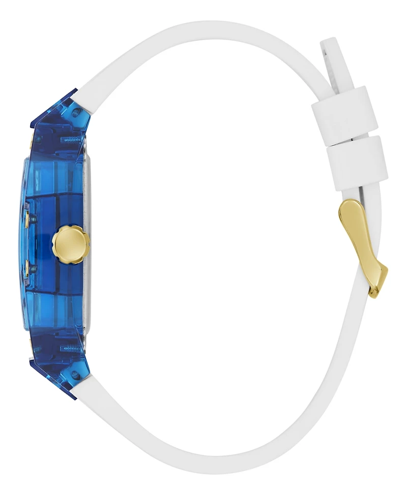 Guess Men's Multi-Function White Silicone Watch, 44mm