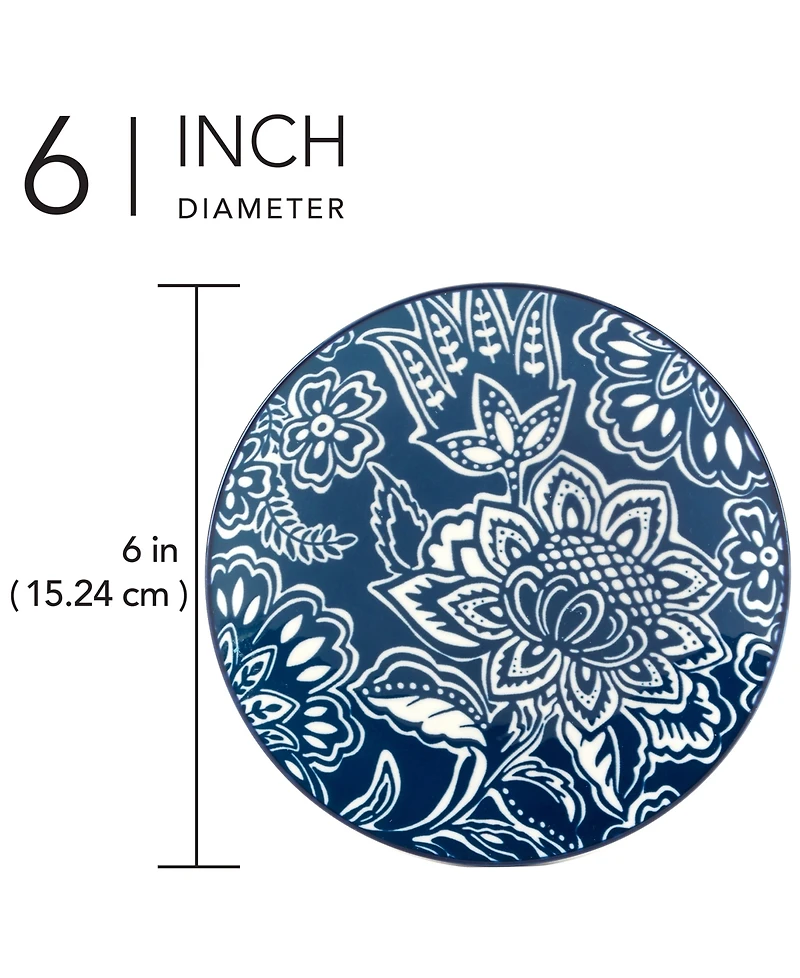 Certified International Tapestry Canape Plates, Set of 6